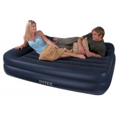 66702 INTEX Надувная кровать "Pillow Rest Raised Bed", 152х203х47см, встр.насос 220В